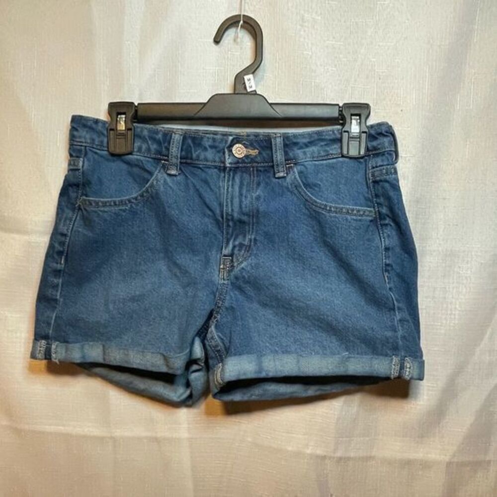 H&M &Denim Regular Waist Shorts Mid Rise Medium Wash Jean Shorts Size 6